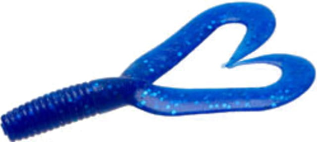 Zoom Creepy Crawler Tail Grub/Trailer 16 Pack 3in Sapphire Blue