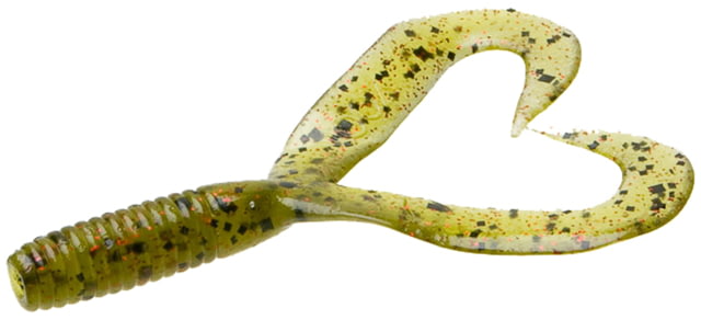 Zoom Creepy Crawler Tail Grub/Trailer 16 Pack 3in Watermelon Red