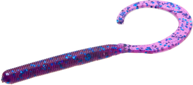 Zoom Curly Tail Finesse Worm 20 Pack 4in Electric Blue