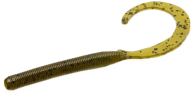 Zoom Curly Tail Finesse Worm 20 Pack 4in Green Pumpkin