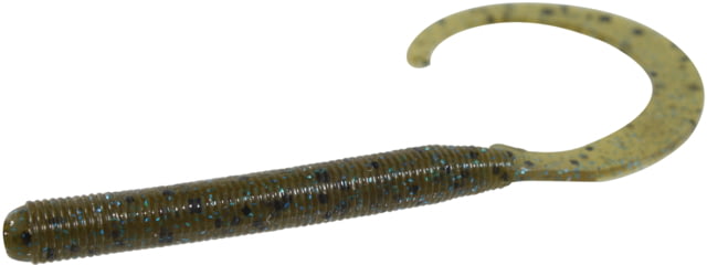 Zoom Curly Tail Finesse Worm 20 Pack 4in Green Pumpkin Blue