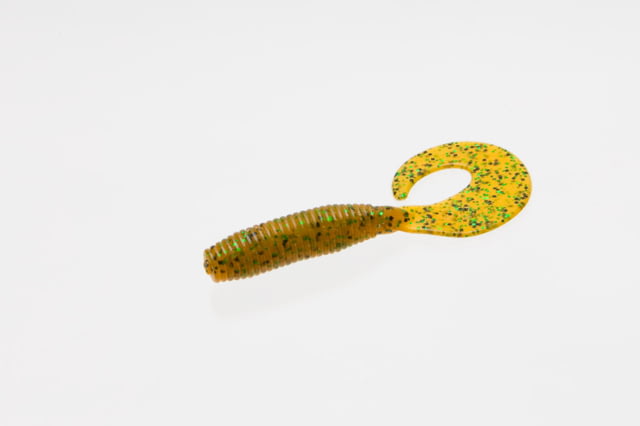 Zoom Zoom Fat Albert Single Tail Grub 10 Pack 3in Rootbeer Pepper Green