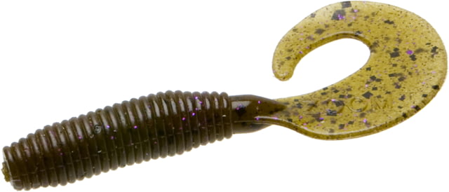 Zoom Zoom Fat Albert Single Tail Grub 10 Pack 3in Green Pumpkin Purple