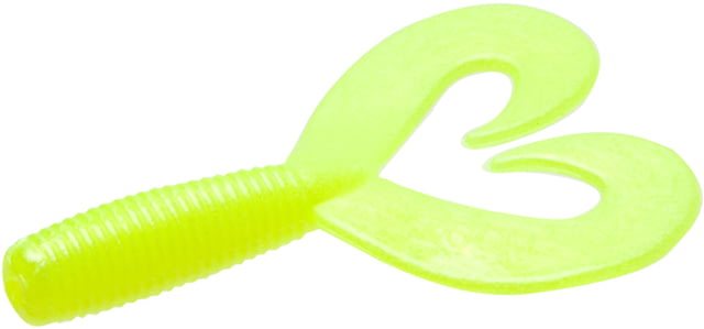 Zoom Fat Albert Twin Tail Grub 10 Pack 3 1/2in Chartreuse Pearl