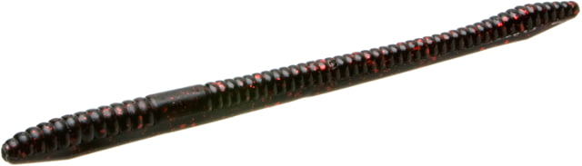Zoom Zoom Finesse Worm 20 Pack 4.5in Black Red Glitter