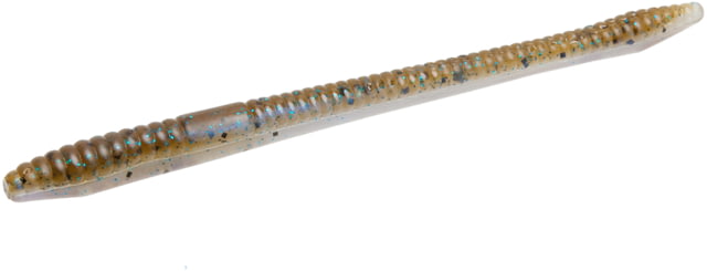 Zoom Zoom Finesse Worm 20 Pack 4.5in Green Pumpkin Blue Flash 20p