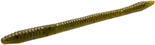 Zoom Zoom Finesse Worm 20 Pack 4.5in Green Pumpkin Green