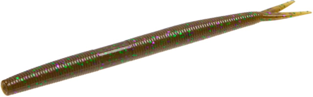 Zoom Zoom Fluke Stick Bait 10 Pack 6 1/4in Green Pump Purple Green