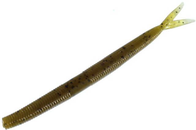 Zoom Fluke Stick Jr Bait 10 Pack 5in Green Pumpkin