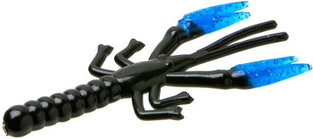 Zoom Zoom Lil Critter Craw 12 Pack 3in Black/Blue Claw