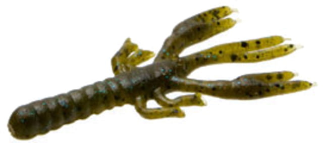 Zoom Zoom Lil Critter Craw 12 Pack 3in Green Pumpkin Blue