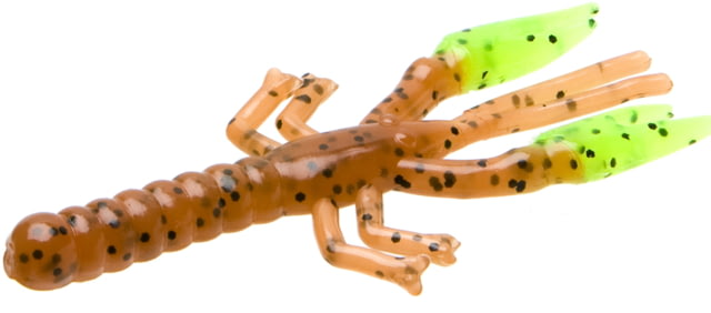 Zoom Zoom Lil Critter Craw 12 Pack 3in Pumpkin/Chartreuse