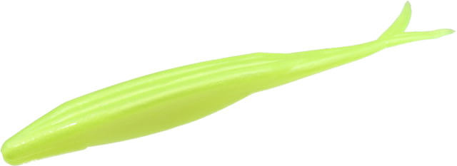Zoom Zoom Mag Super Fluke Baitfish Imitator 5 Pack 7in Chartreuse Pearl