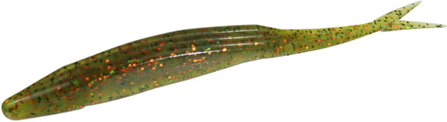 Zoom Zoom Mag Super Fluke Baitfish Imitator 5 Pack 7in Watermelon Green Orange