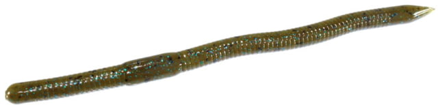 Zoom Mag Swamp Crawler Bulky Finesse Worm 15 Pack 6.5in Green Pumpkin Blue