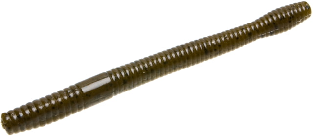 Zoom Magnum Finesse Worm 10 Pack 5in Green Pumpkin