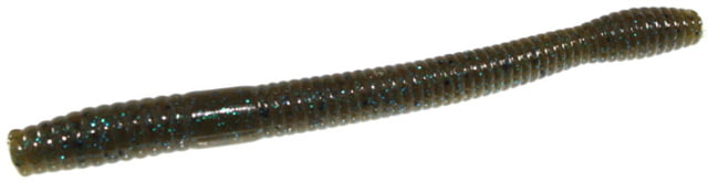 Zoom Magnum Finesse Worm 10 Pack 5in Green Pumpkin Blue