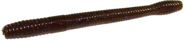 Zoom Magnum Finesse Worm 10 Pack 5in Green Pumpkin Purple