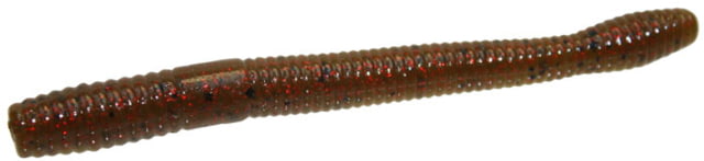Zoom Magnum Finesse Worm 10 Pack 5in Green Pumpkin Red
