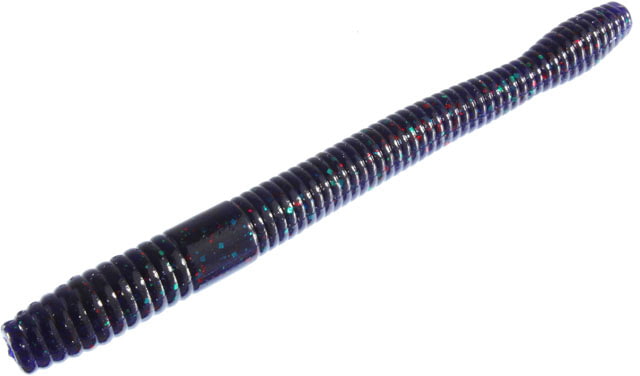 Zoom Magnum Finesse Worm 10 Pack 5in Junebug Red