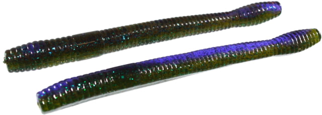Zoom Magnum Finesse Worm 10 Pack 5in Purple Passion