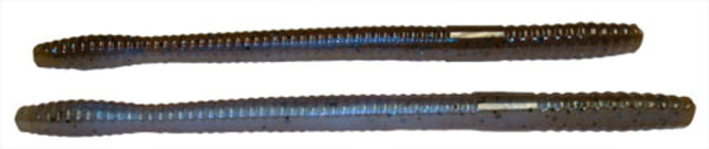 Zoom Magnum Trick Worm 8 Pack 7in Green Pumpkin Blue Flash