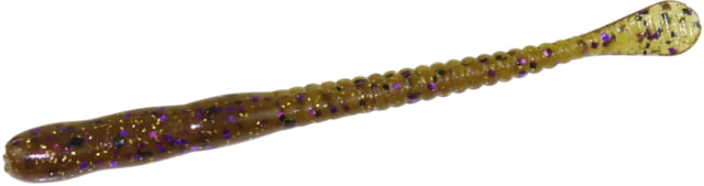 Zoom Meathead Finesse Worm 20 Pack 4in Green Pumpkin Prp Gold