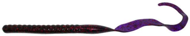 Zoom Ole Monster Magnum Worm 9 Pack 10.5in Grape Red Glitter