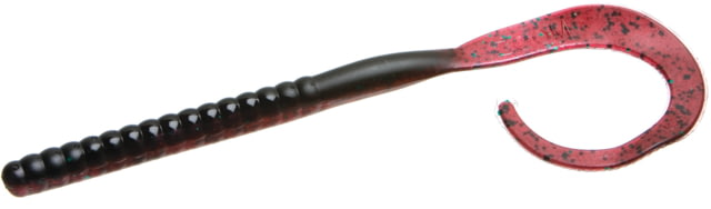 Zoom Ole Monster Magnum Worm 9 Pack 10.5in Red Shad Green Glitter