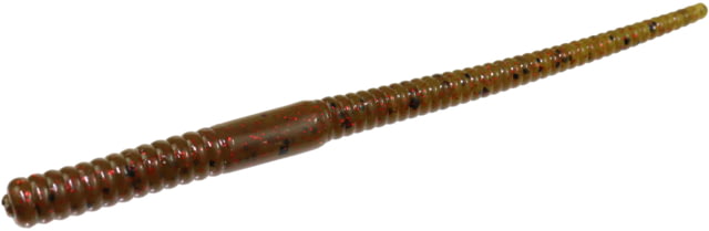 Zoom Zoom Shakey Head Finesse Worm 20 Pack 5in Green Pumpkin Red