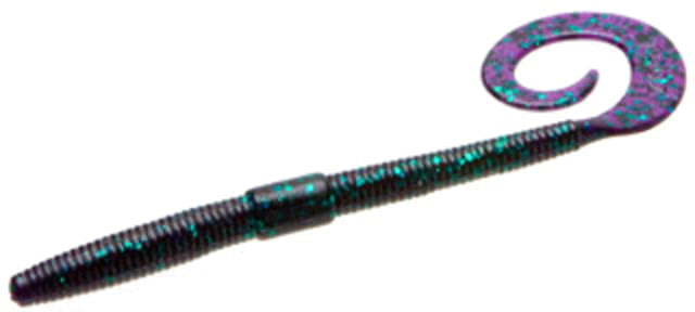Zoom Zoom Shakey Tail Finesse Worm 20 Pack 6in Junebug