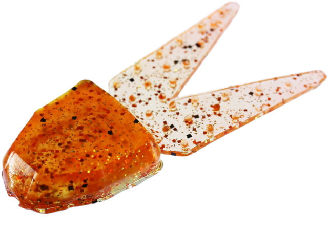 Zoom Zoom Small Chunk Jig Trailer 5 Pack 2.5in Bourbon Blaze
