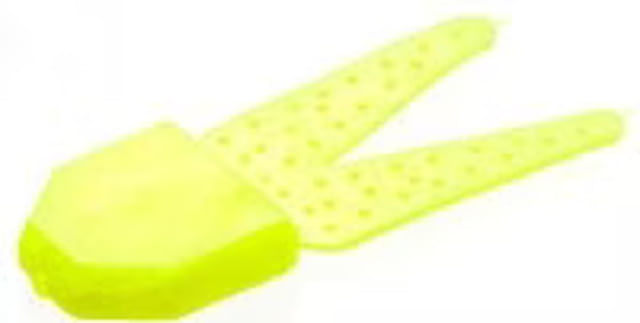 Zoom Zoom Small Chunk Jig Trailer 5 Pack 2.5in Chartreuse Pearl