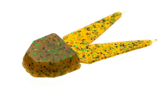 Zoom Zoom Small Chunk Jig Trailer 5 Pack 2.5in Rootbeer Pepper Green