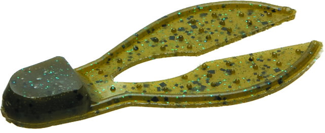 Zoom Super Chunk Jig Trailer 5 Pack 3.5in Green Pumpkin Blue