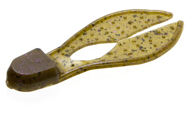 Zoom Super Chunk Jig Trailer 5 Pack 3.5in Green Pumpkin Purple