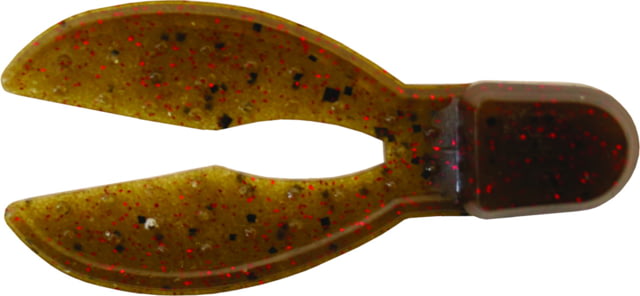 Zoom Super Chunk Jr Jig Trailer 6 Pack 2in Green Pumpkin Red