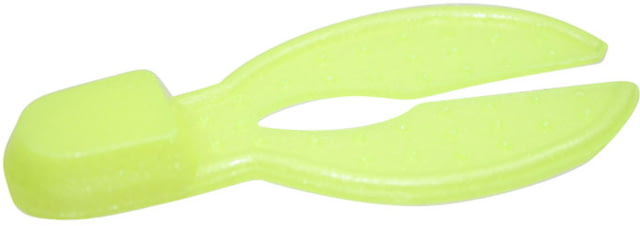 Zoom Super Chunk Jr Jig Trailer 6 Pack 2in Chartreuse Pearl