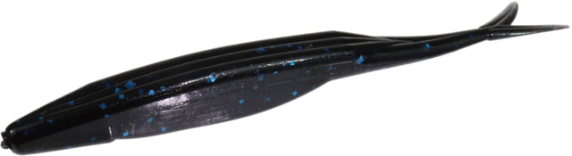 Zoom Zoom Super Fluke Baitfish Imitator 10 Pack 5.25in Black/Blue