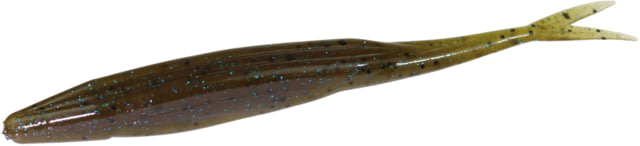 Zoom Zoom Super Fluke Baitfish Imitator 10 Pack 5.25in Green Pumpkin Blue