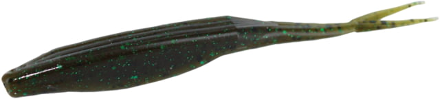 Zoom Zoom Super Fluke Baitfish Imitator 10 Pack 5.25in Green Pumpkin Green