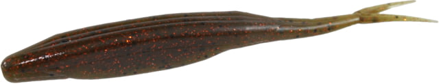 Zoom Zoom Super Fluke Baitfish Imitator 10 Pack 5.25in Green Pumpkin Orange Glit