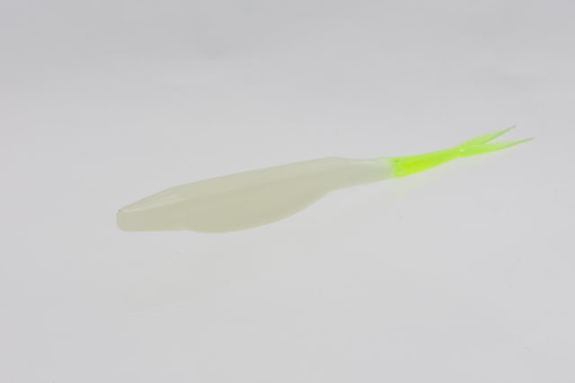 Zoom Zoom Super Fluke Baitfish Imitator 10 Pack 5.25in Glow/Chartruese