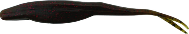 Zoom Super Fluke Baitfish Imitator 10 Pack 5.25in Green Pumpkin Red