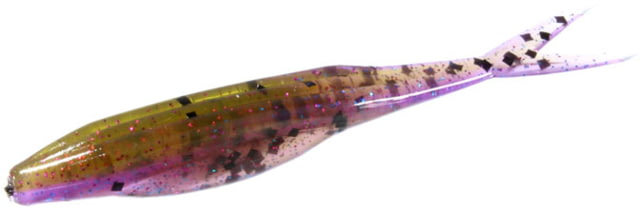 Zoom Super Fluke Jr Baitfish Imitator 10 Pack 4in Huckleberry