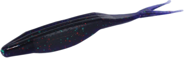Zoom Super Fluke Jr Baitfish Imitator 10 Pack 4in Junebug Red