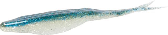 Zoom Zoom Super Fluke Baitfish Imitator 10 Pack 5.25in Silver Flash
