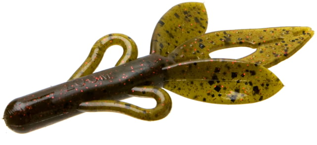 Zoom Zoom Super Hog Creature Bait 10 Pack 4in Green Pumpkin Red