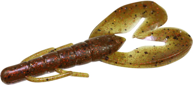 Zoom Zoom Super Speed Craw 8 Pack 4in Green Pumpkin Orange Glit