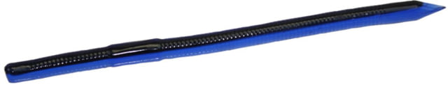 Zoom Swamp Crawler Finesse Worm 5 Pack 5.5in Black Blue Bruizer 2